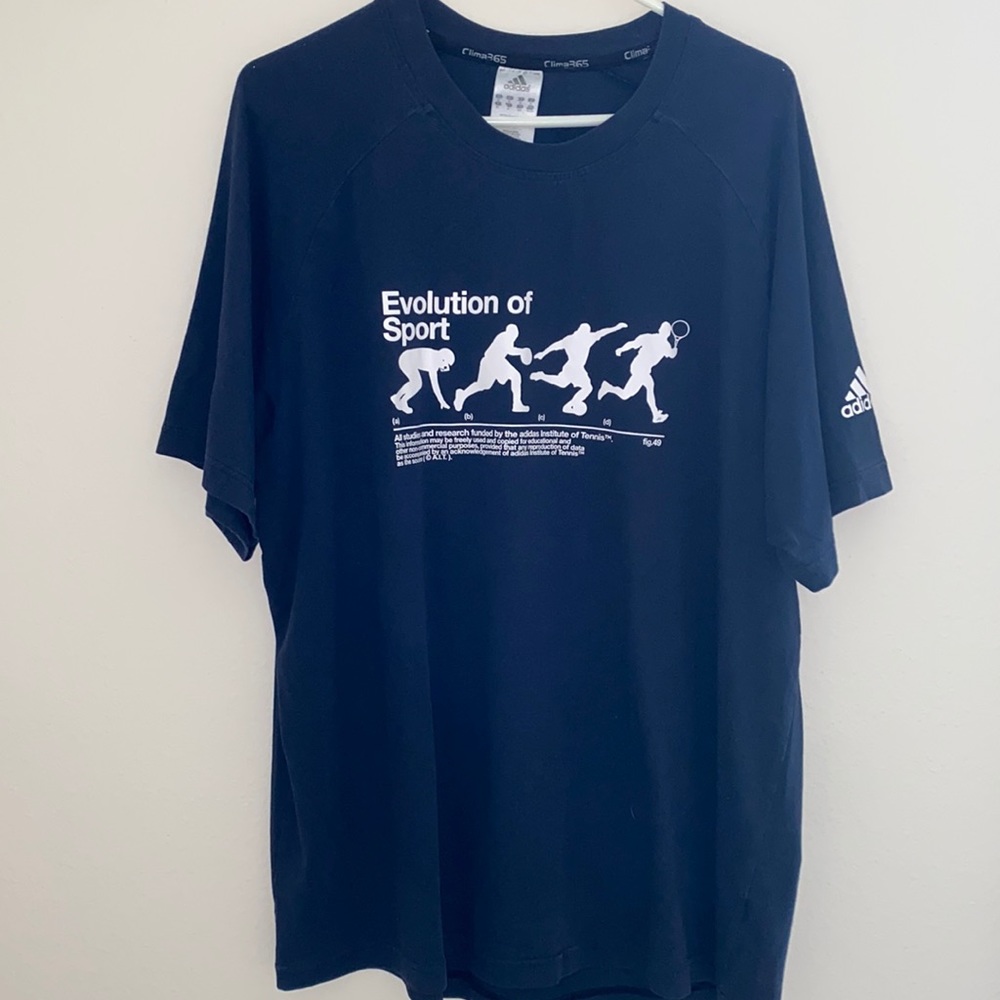 Adidas short sleeve evolution of sport tennis shirt
